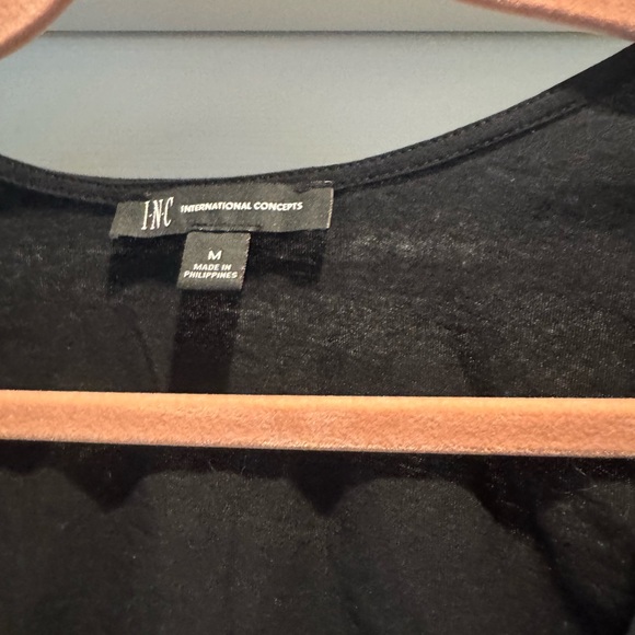 Inc Black Wrap Top - Picture 3 of 4